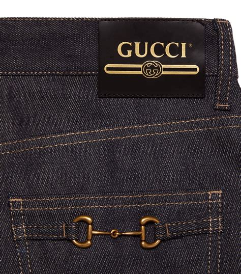 gucci jeans campari blu|gucci tapered jeans.